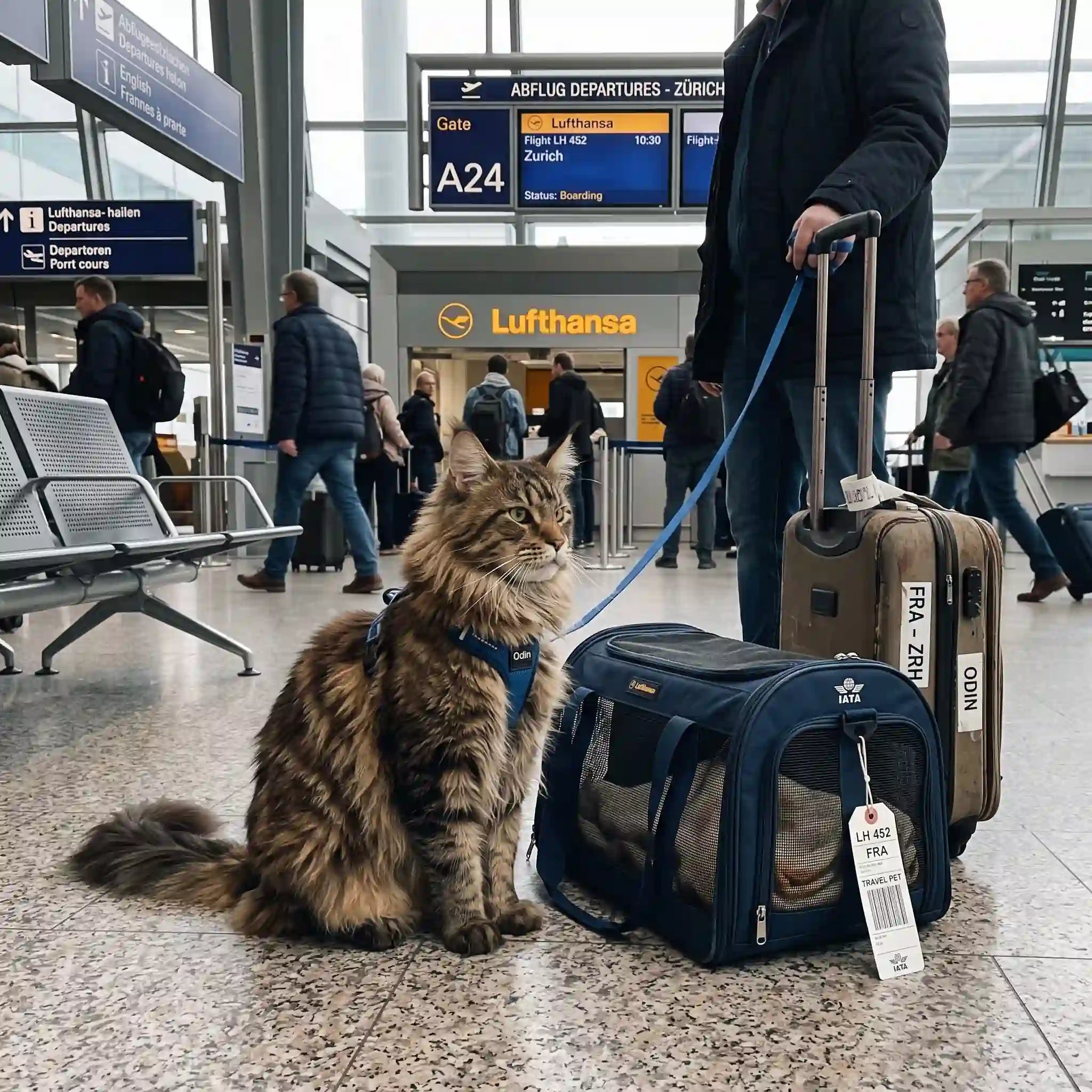 chat-main-coon-transport-voyage-avion