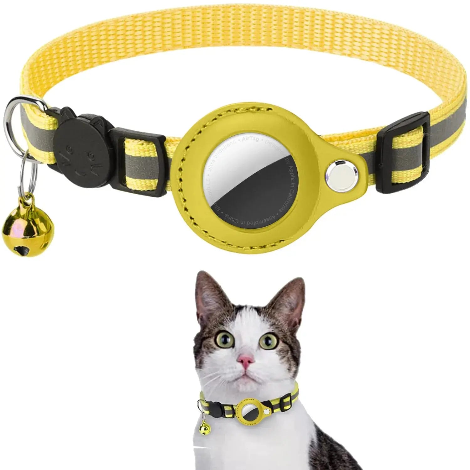 Cadeau offert - Collier airtag réflechissant Sac pour chat
