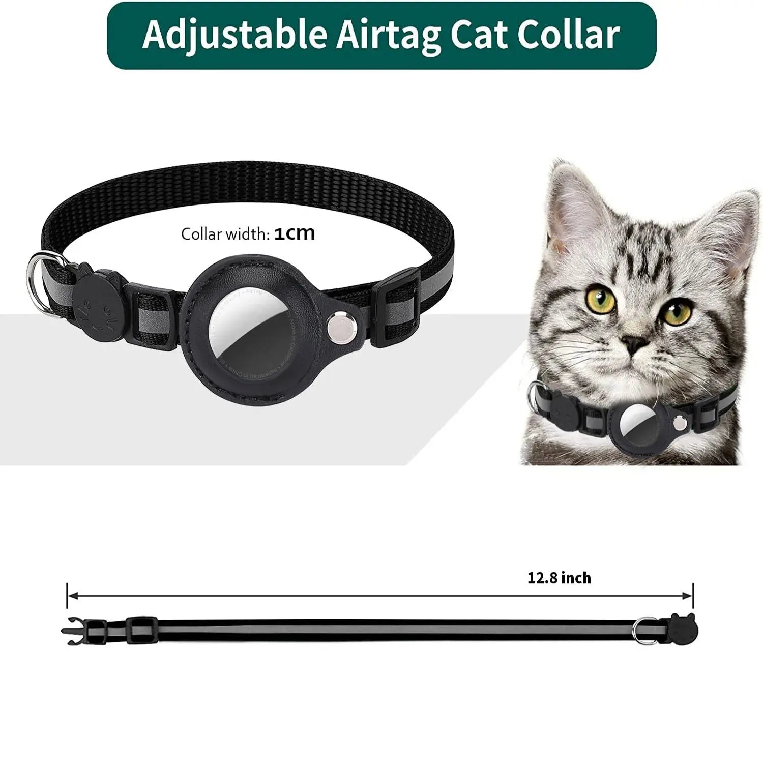 Cadeau offert - Collier airtag réflechissant Sac pour chat
