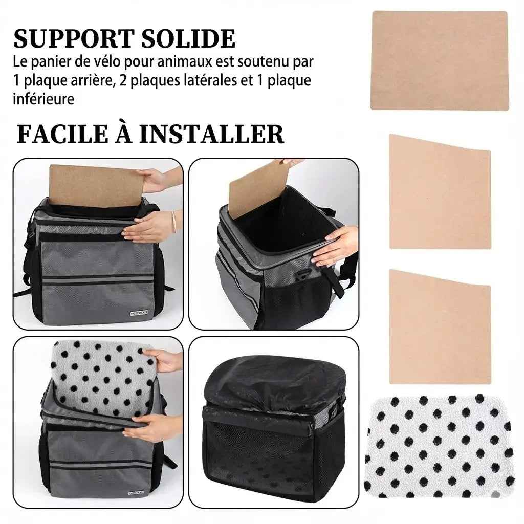 Panier pour chat de vélo