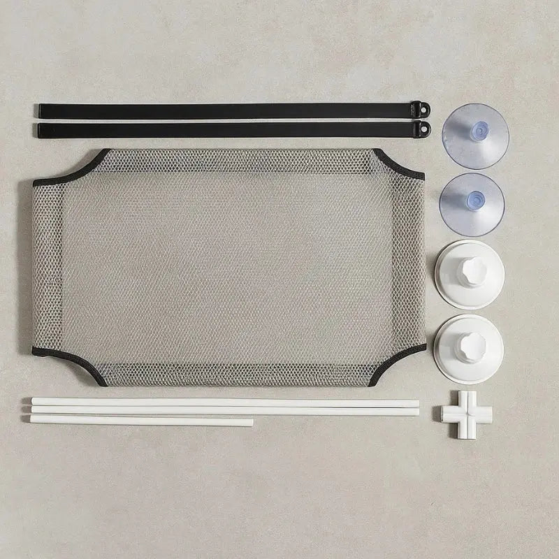 Kit de montage du hamac de fenêtre pour chat avec ventouses et sangles