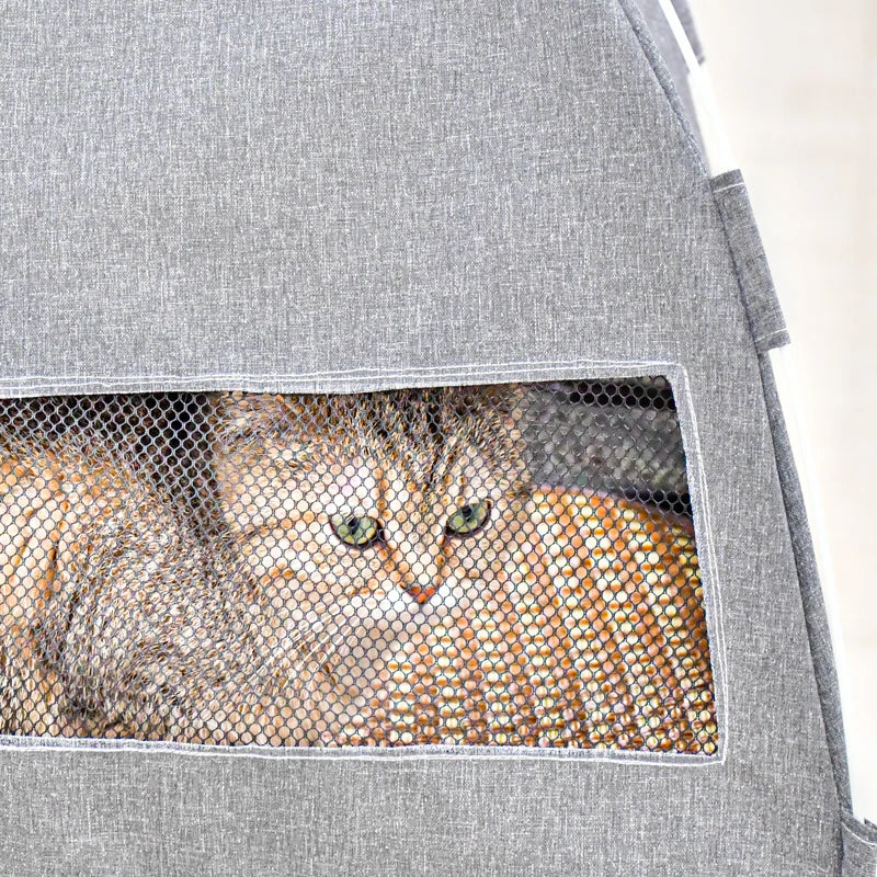 Panier tente intérieur pour chat en coloris gris