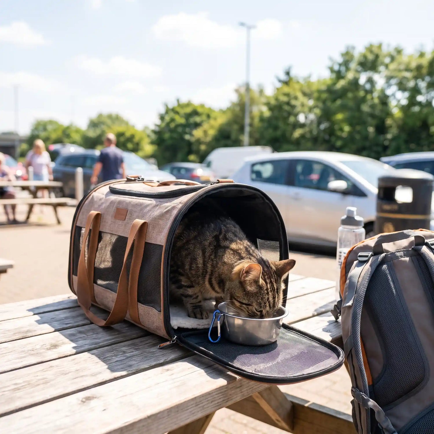 chat-dans-un-sac-de-transport-pour-chat-air-de-repos-voiture-eau-nouriture-pour-chat
