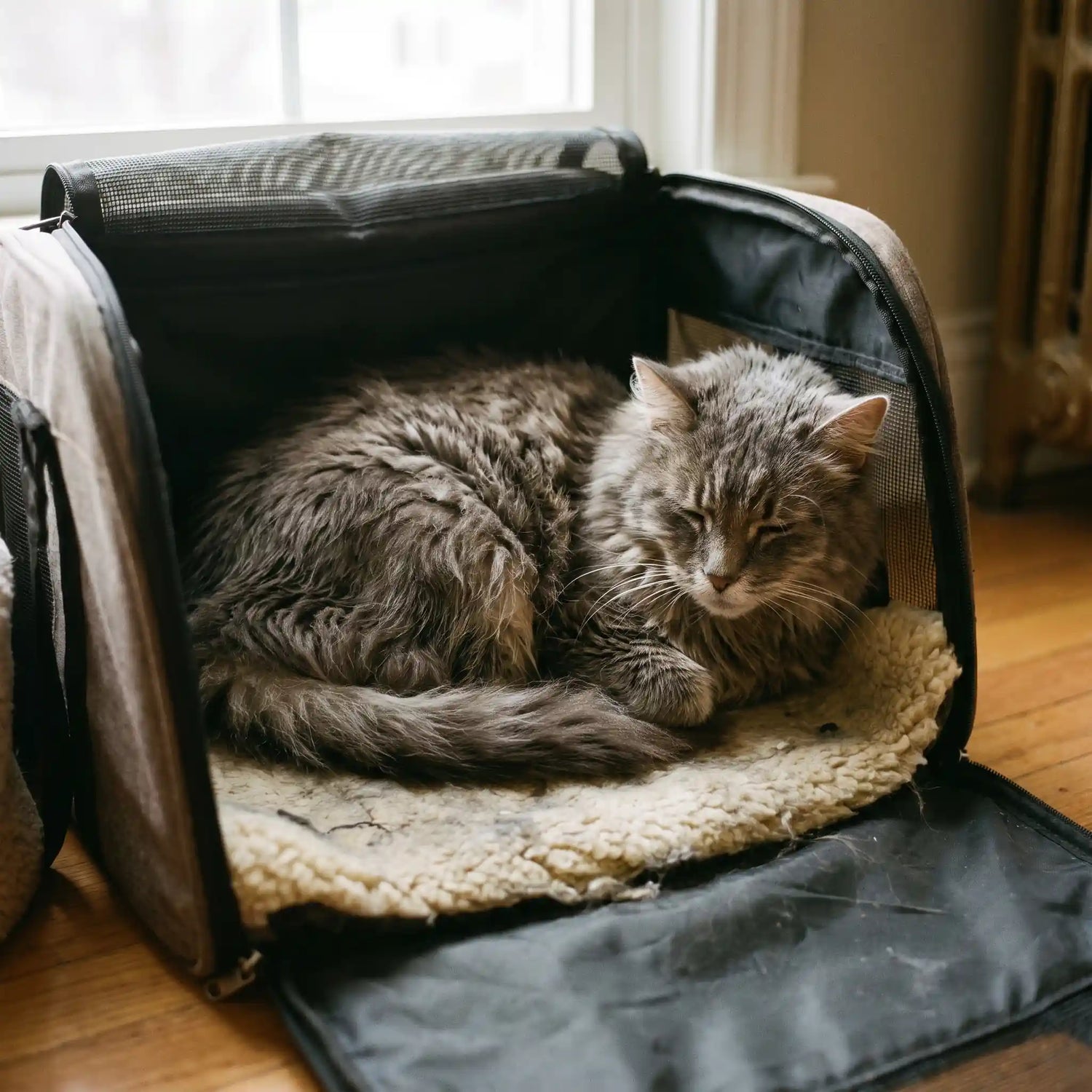 vieux-chat-transport-sac-pour-chat-gris-voyage