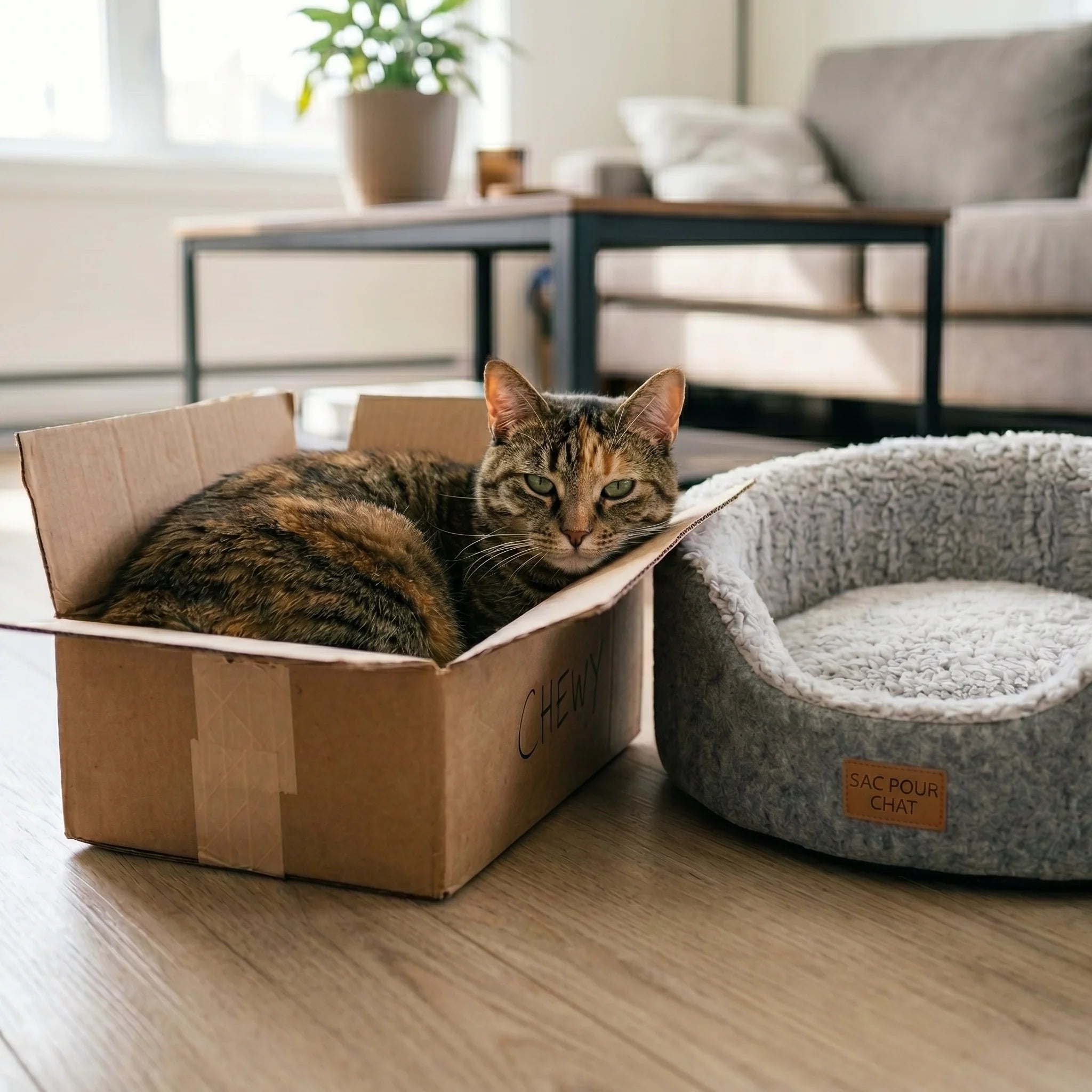 Pourquoi mon chat refuse son nouveau panier ?