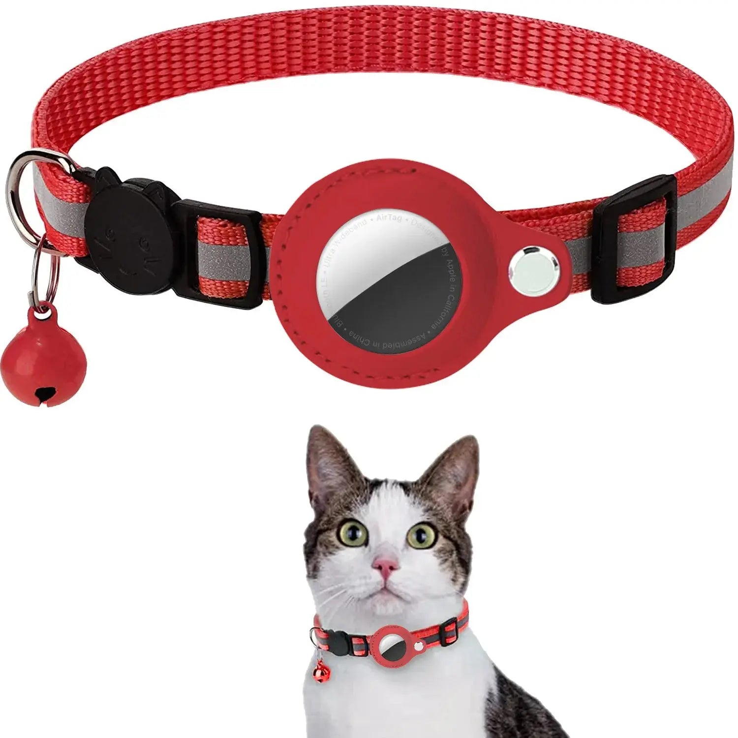 Cadeau offert - Collier airtag réflechissant Sac pour chat