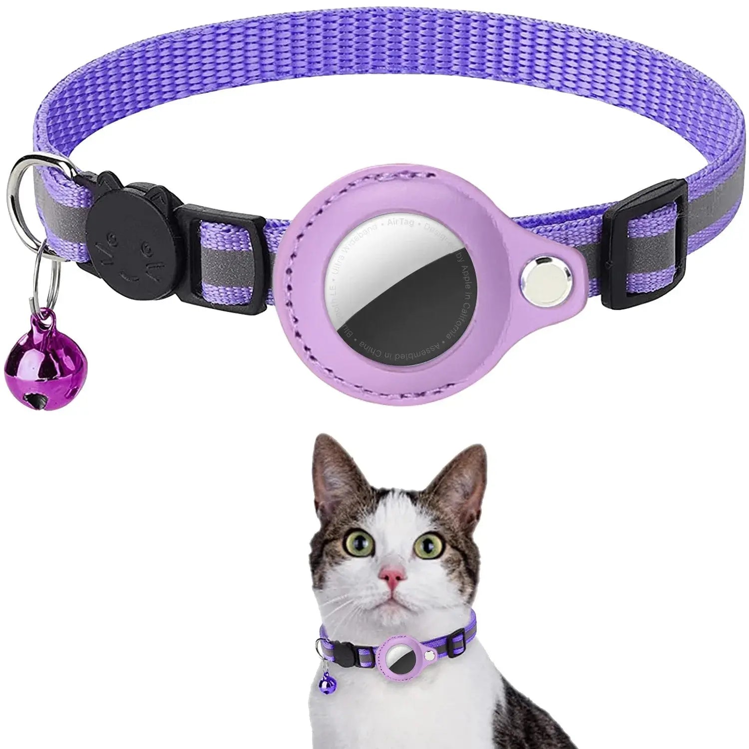 Cadeau offert - Collier airtag réflechissant Sac pour chat