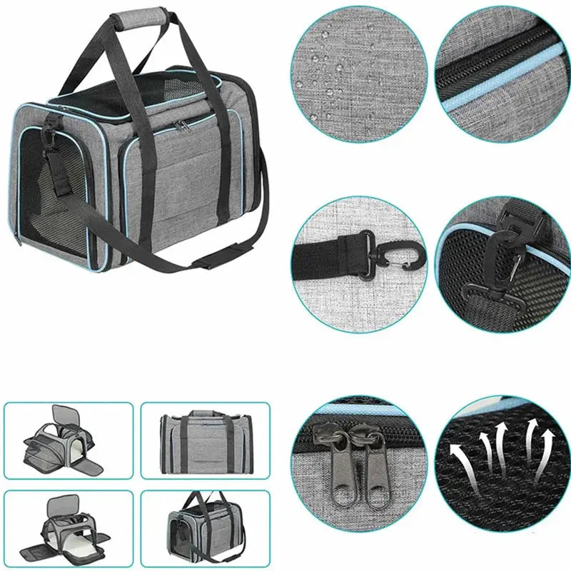 Sac de transport pour chat | Double extension Sac pour chat