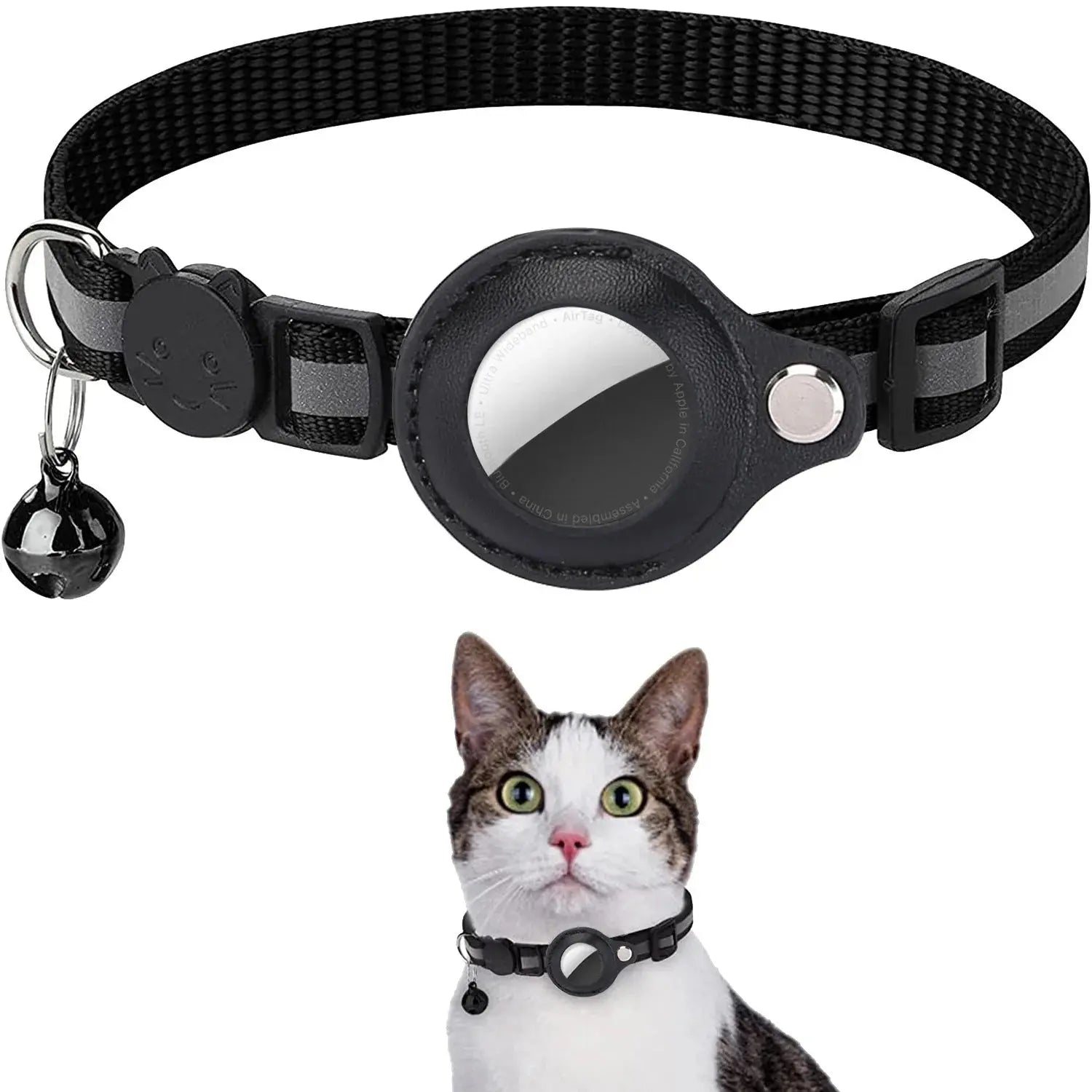 Cadeau offert - Collier airtag réflechissant Sac pour chat