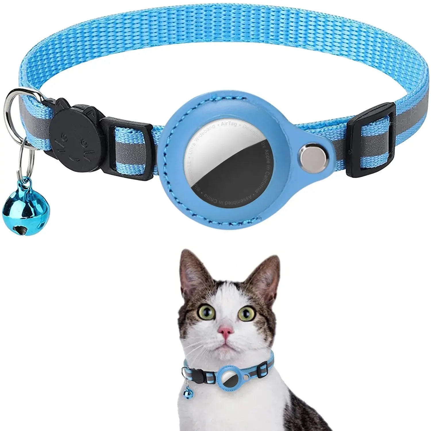 Cadeau offert - Collier airtag réflechissant Sac pour chat