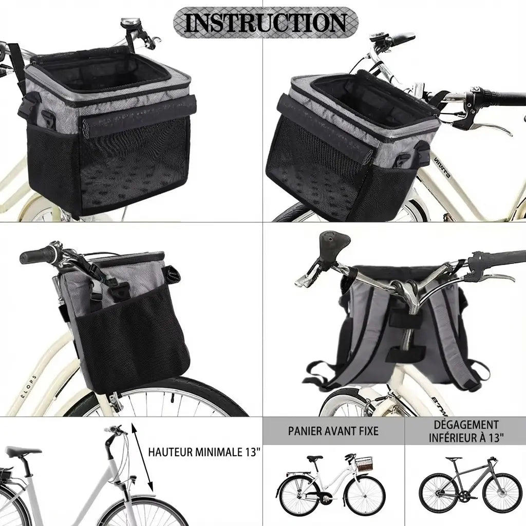 Panier pour chat de vélo